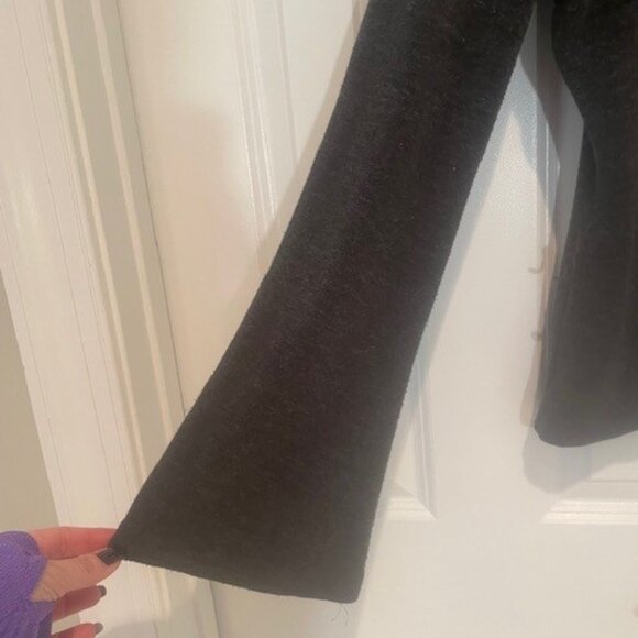 Express Heather Gray Cowl Neck Sweater with Belt – LARGE - Picture 4 of 6